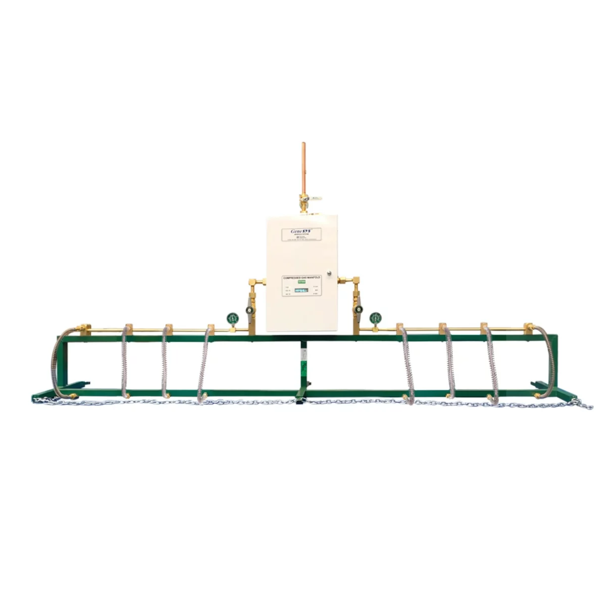Manifold Aramed para Oxígeno con Cambiador Automático y Línea de Vida 3 X 3